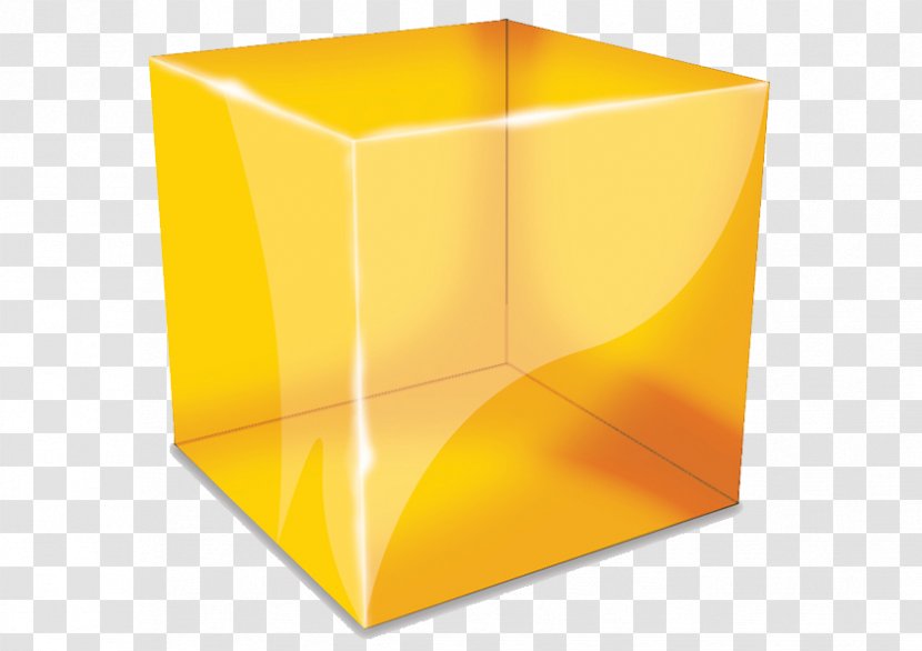 Cube Solid Geometry - Information - Yellow Transparent PNG