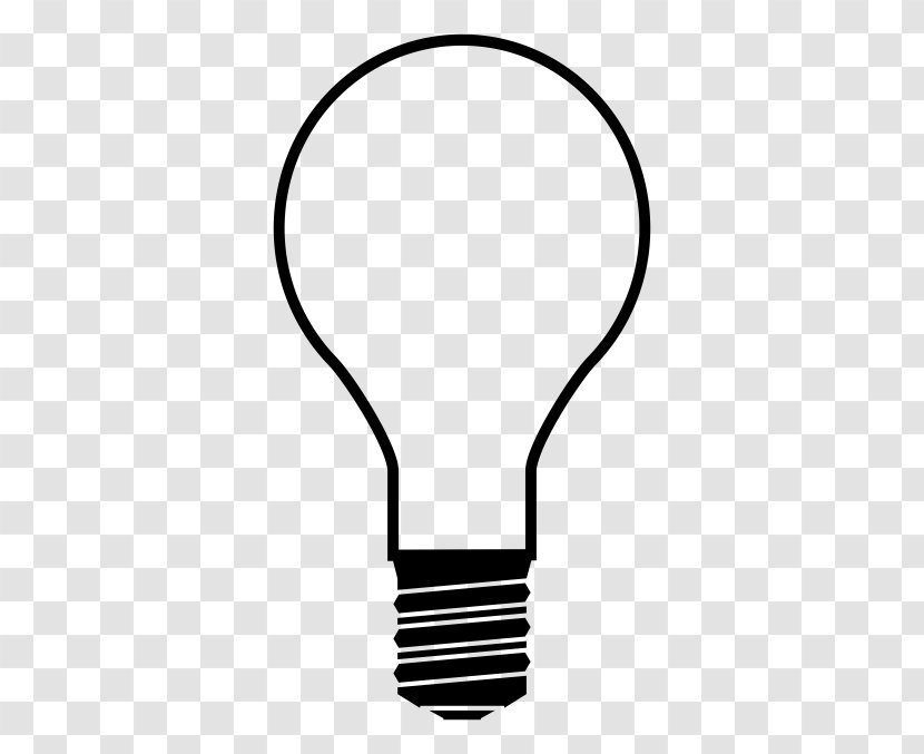 Incandescent Light Bulb Clip Art Vector Graphics Lamp - Silhouette - Lightbulb Dl Transparent PNG