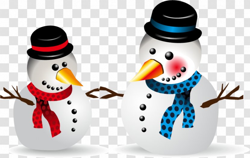 Snowman Christmas - Tableware - Winter Vector Material Transparent PNG