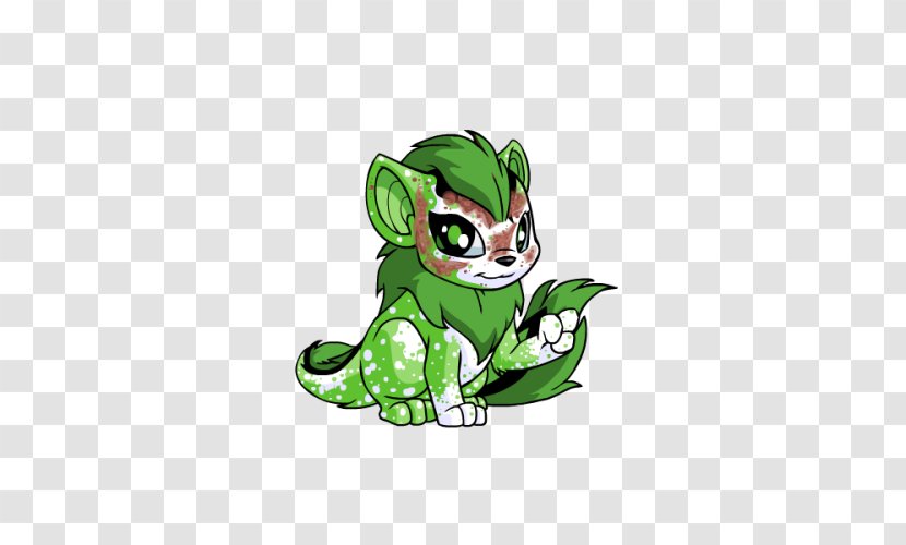 Neopets Color Green Blue - Leaf - Mythical Creature Transparent PNG
