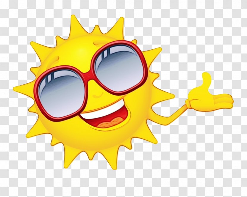 Summer Cheerful - Cartoon - Smile Glasses Transparent PNG