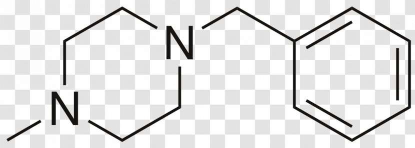 Chemical Formula Molecule Skeletal Crystal Molecular - Yellow - Benzylpiperazine Transparent PNG