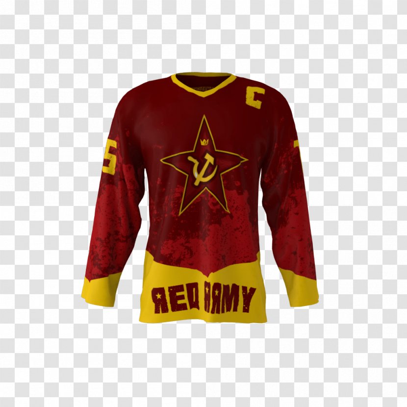 Hockey Jersey T-shirt Sleeve Ice - Uniform - JERSEY Transparent PNG