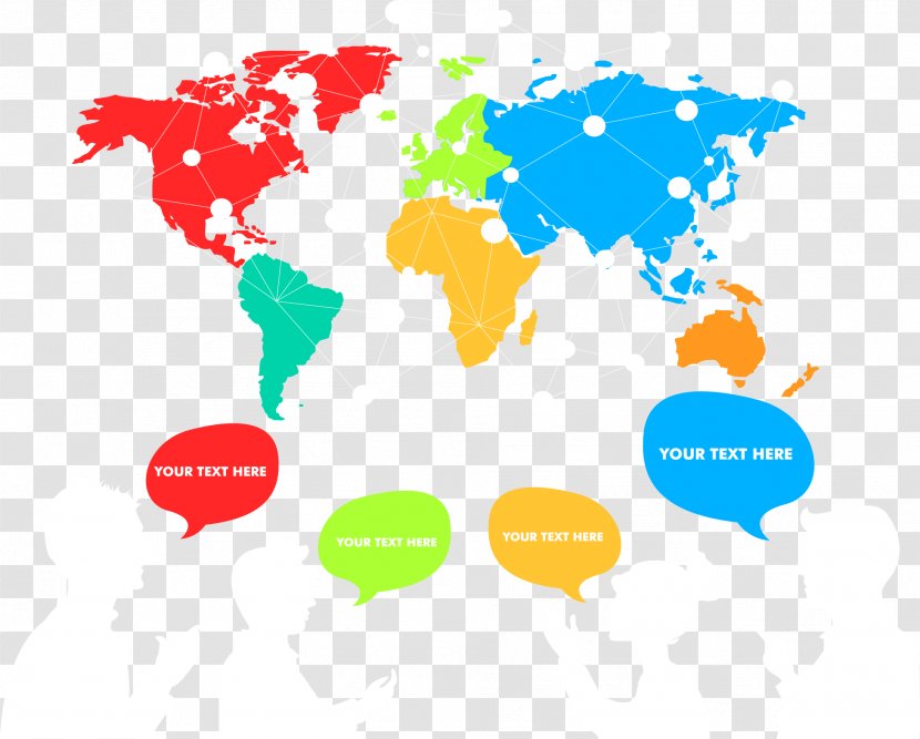 World Map Globe Decal - Technology - Network Structure Transparent PNG