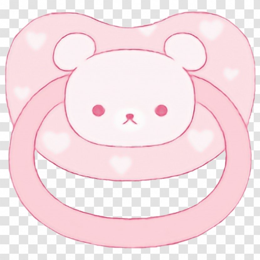 Pink Cartoon Smile Transparent PNG