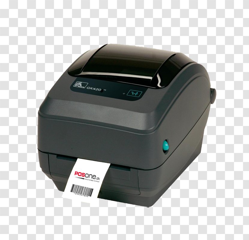 Label Printer Thermal-transfer Printing Barcode Zebra Technologies - Peripheral Transparent PNG