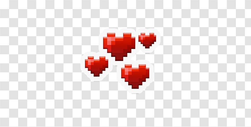 Minecraft Sticker Heart Love - Creeper Pig Above Transparent PNG