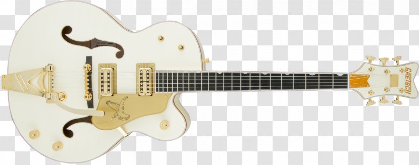 Gretsch White Falcon 6128 G6136T Electromatic Guitar Transparent PNG