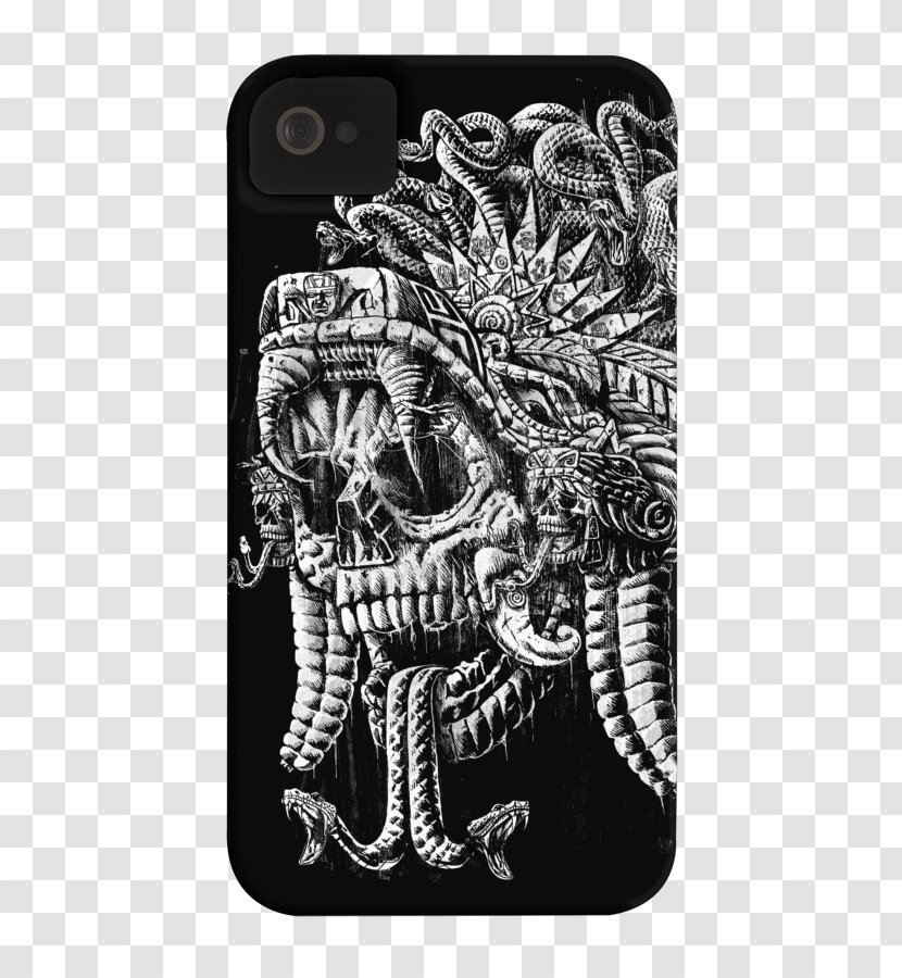 Aztec Double-headed Serpent Mictlantecuhtli Jaguar Warrior - Skeleton Transparent PNG