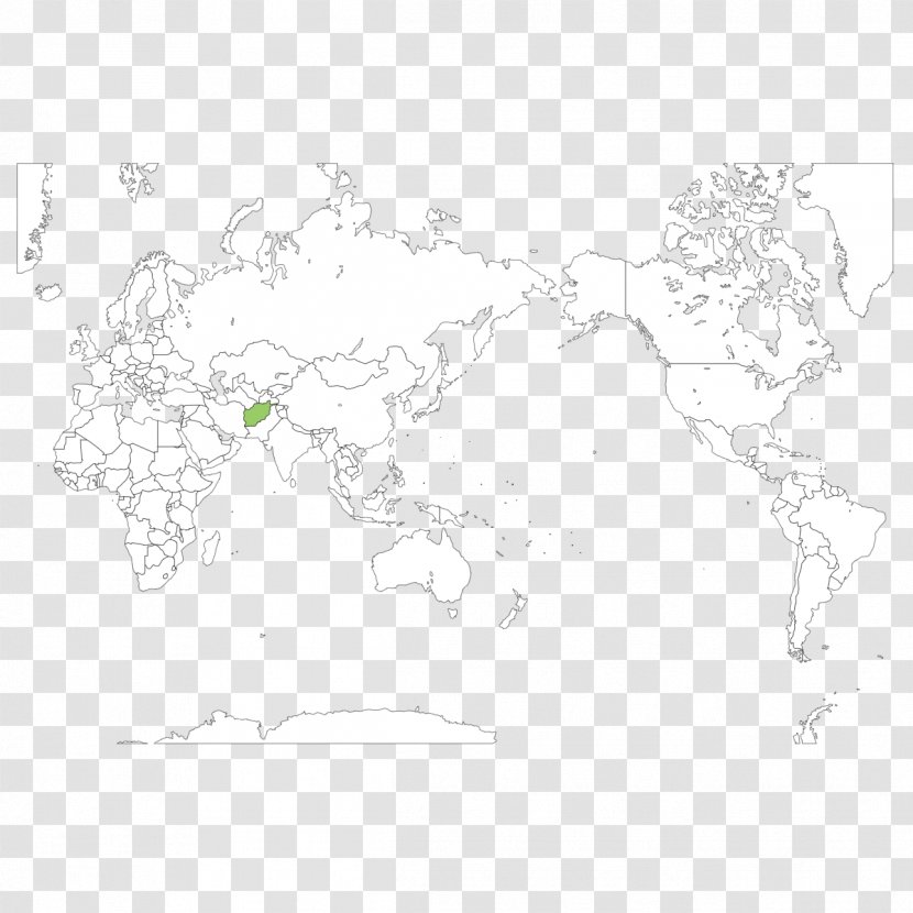 Visual Arts World Map Border Sketch - Organism - Makka Transparent PNG