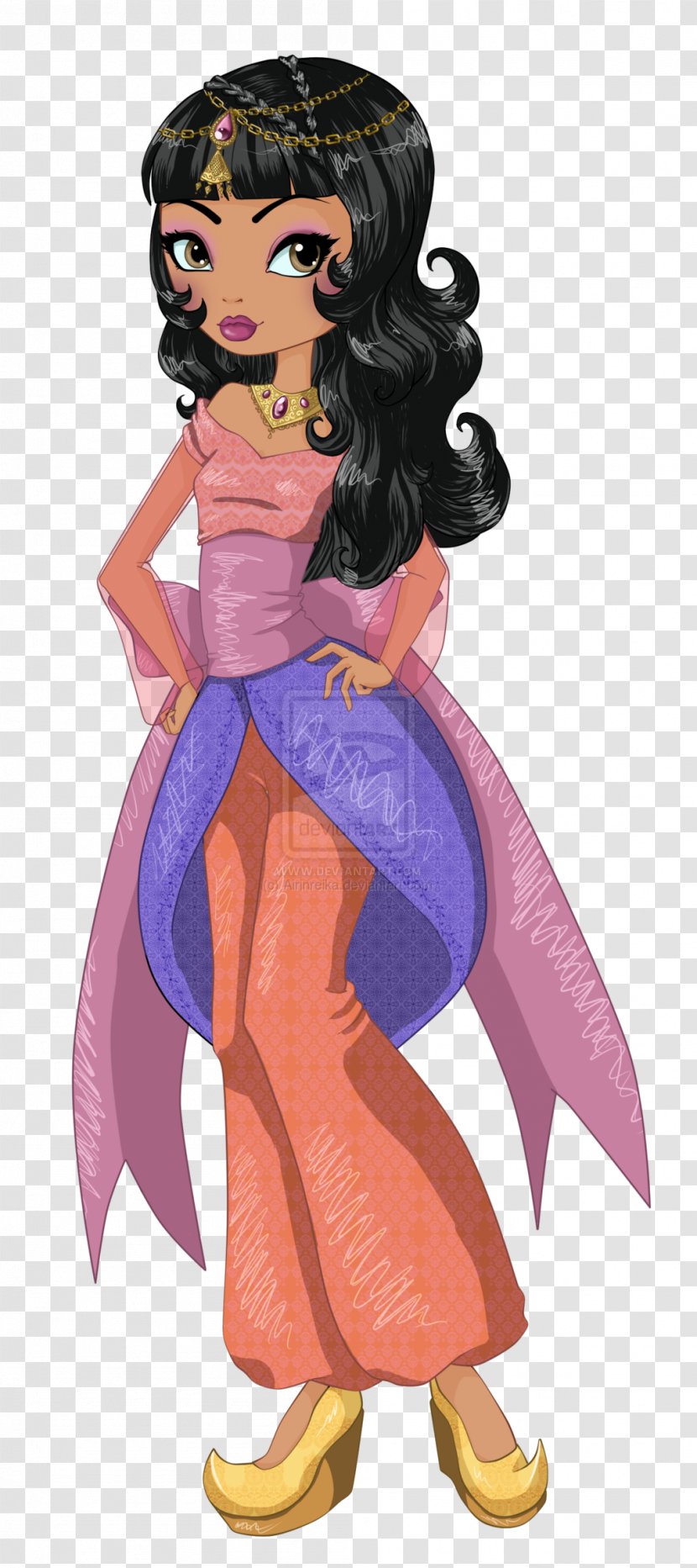Princess Jasmine Aladdin Queen Ever After High Character - Croquis Transparent PNG