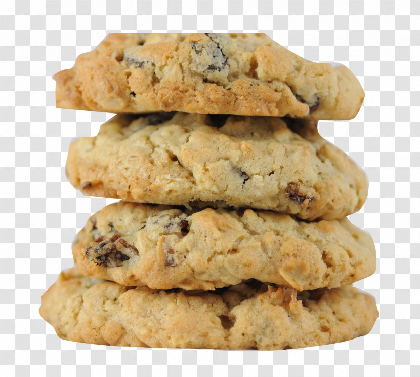 Chocolate Chip Cookie Oatmeal Raisin Cookies Oatcake - Bake Transparent PNG
