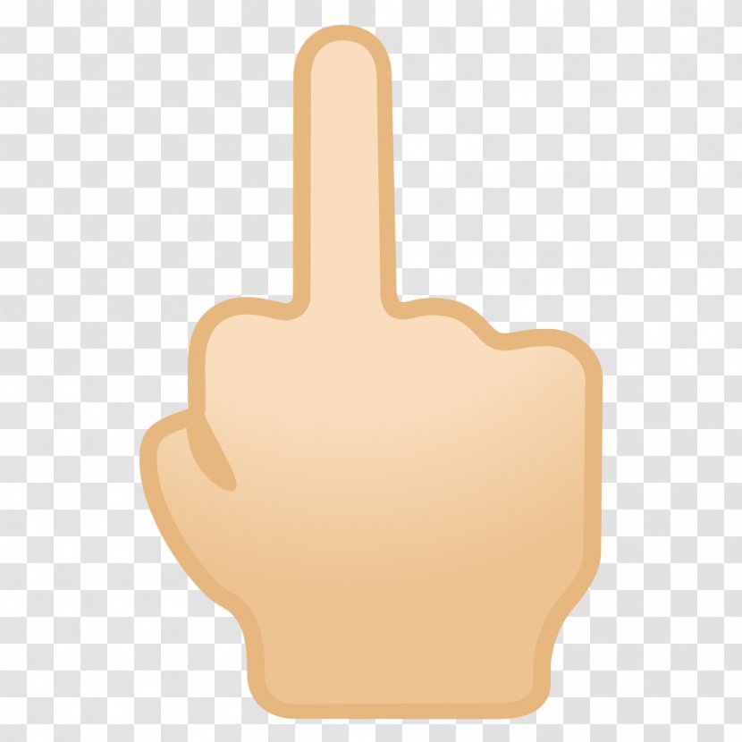 Thumb Middle Finger Emoji The Digit - Emojipedia Transparent PNG