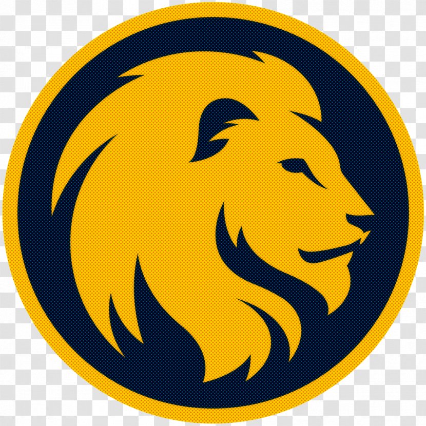 Lion Yellow Logo Clip Art Big Cats - Symbol Wildlife Transparent PNG