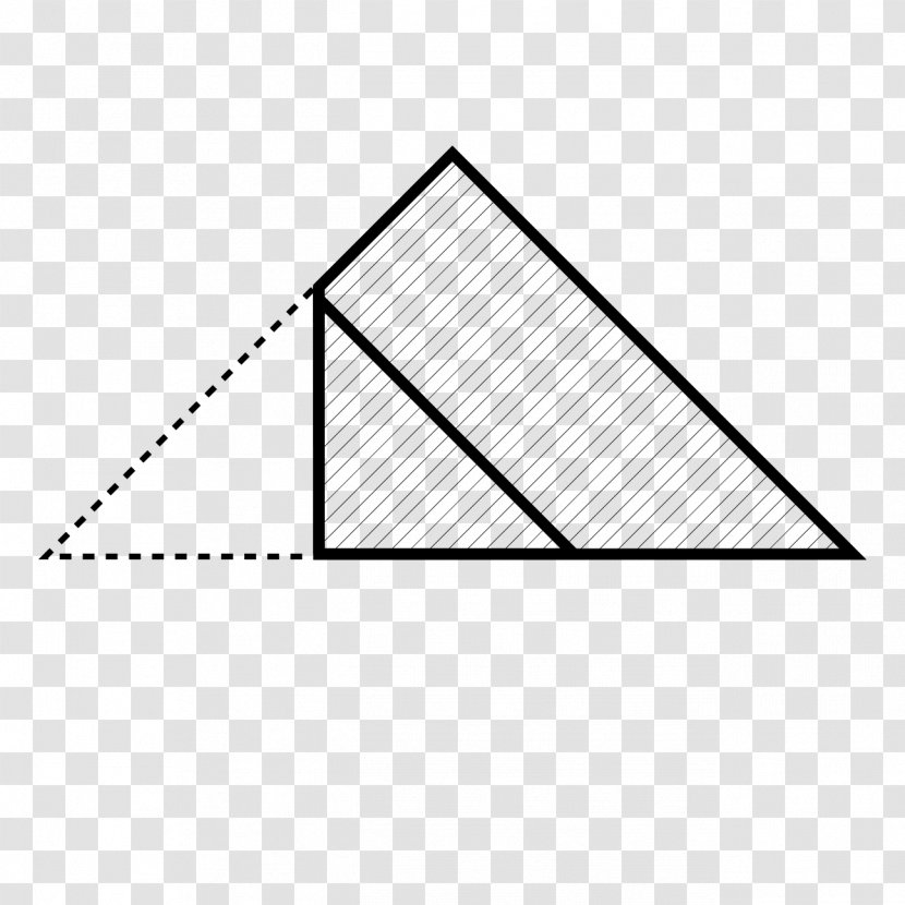 Triangle Area Line Point - Rectangle - The Trend Of Folding Transparent PNG