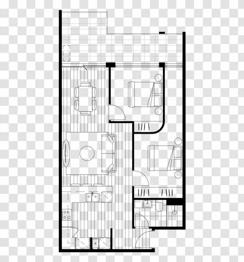 Floor Plan House Architecture Loft Bedroom - Richmond Transparent PNG