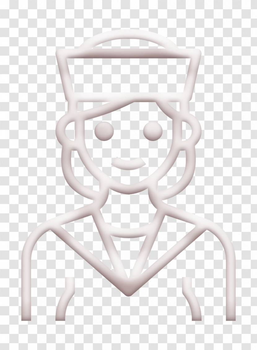 Professions And Jobs Icon Occupation Woman Icon Sailor Icon Transparent PNG