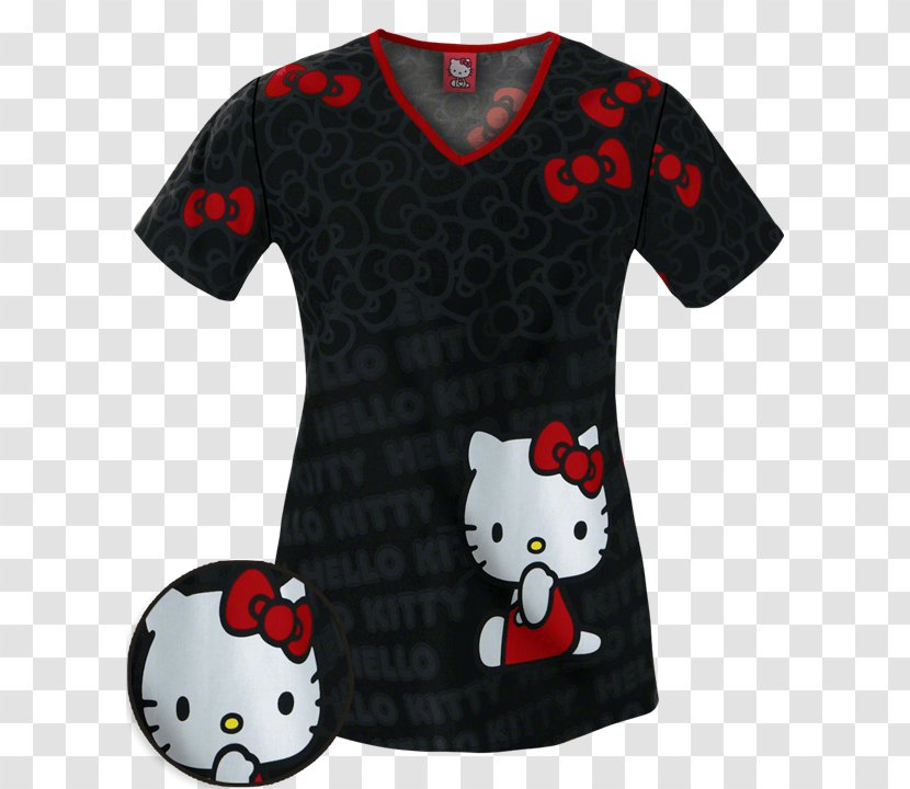 T-shirt Hello Kitty Jersey Uniform Scrubs - Lab Coats - Wear Pajamas To Work Day Transparent PNG