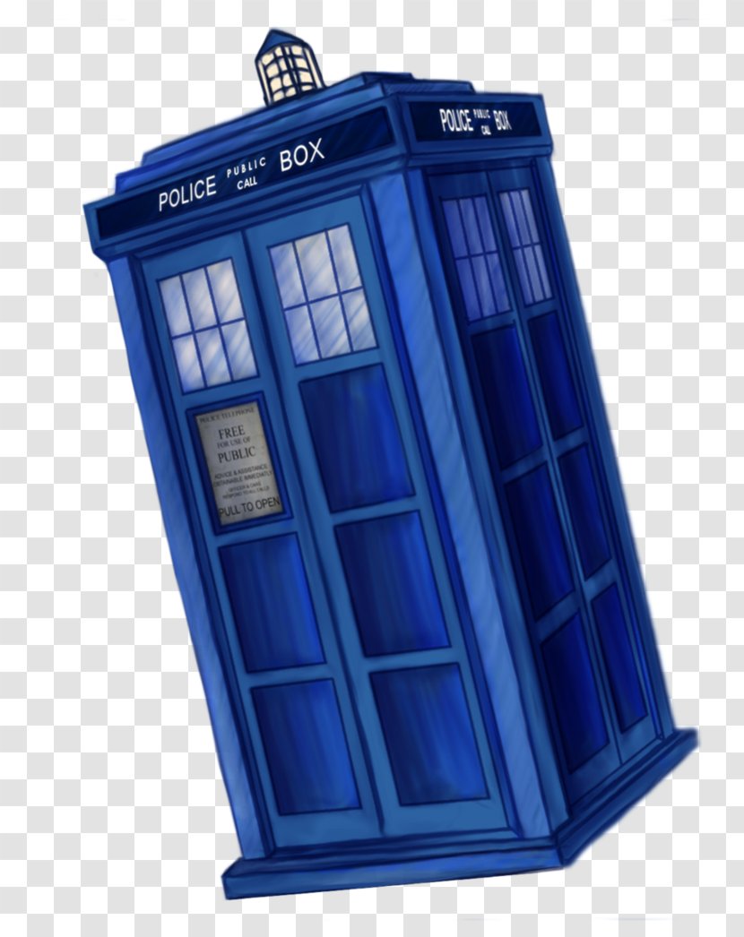 TARDIS Eighth Doctor Drawing Art - Blue - Who Transparent PNG