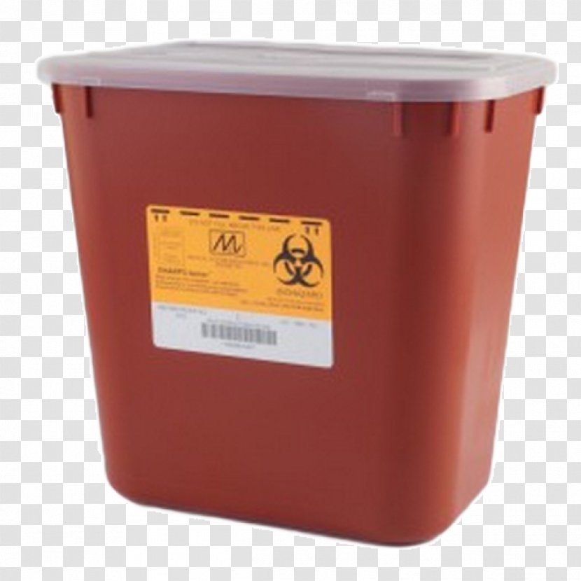 Sharps Waste Medical Rubbish Bins & Paper Baskets Container - Hypodermic Needle Transparent PNG