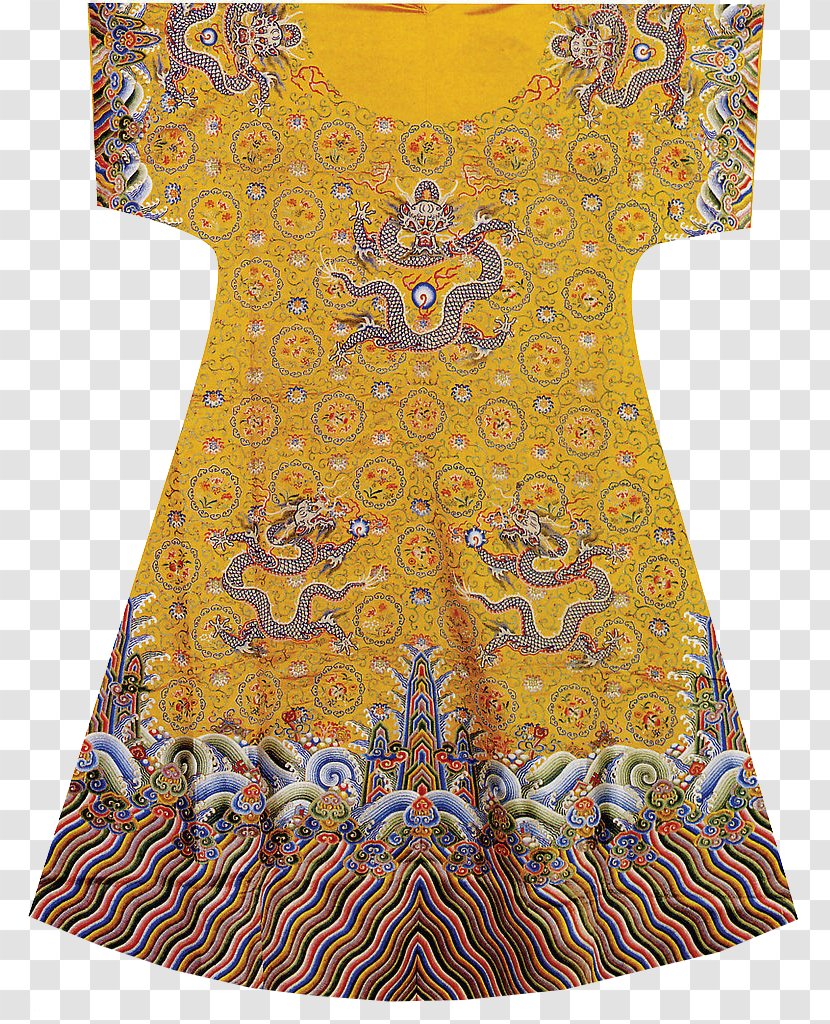 Qing Dynasty Emperor Of China Dragon Robe Chinese Gwanbok - Visual Arts - Golden Costume Transparent PNG