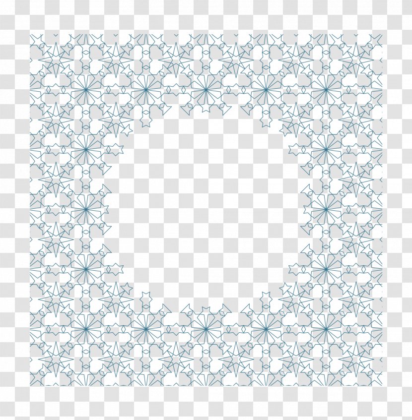 Blue Islamic New Year - Textile - Circle Mesh Transparent PNG