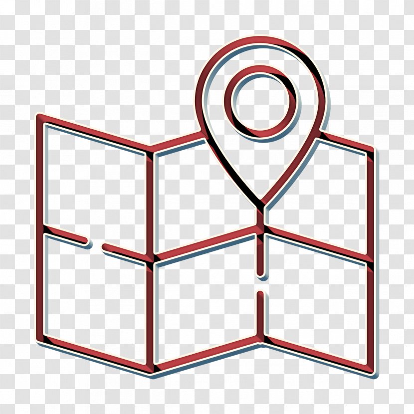 Map Icon SEO And Online Marketing Elements - Seo Transparent PNG