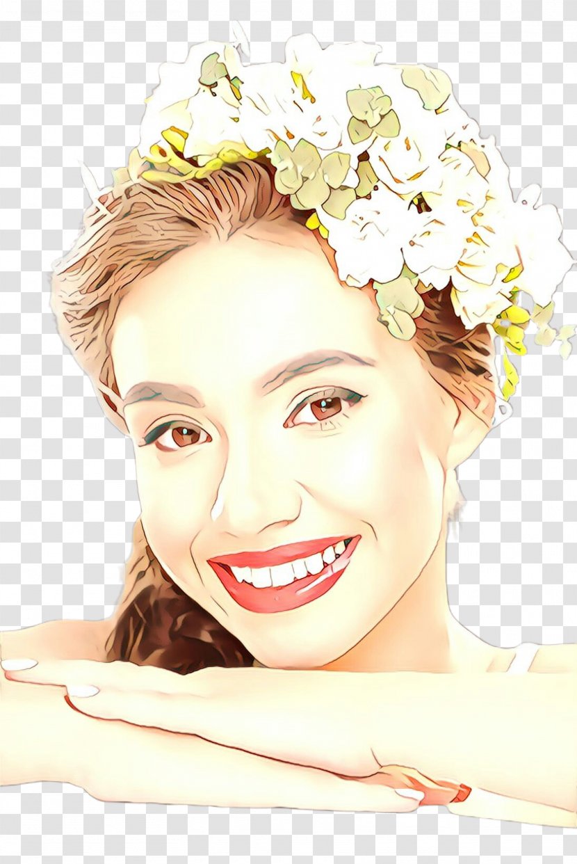 Face Hair Skin Head Beauty - Hairstyle Forehead Transparent PNG