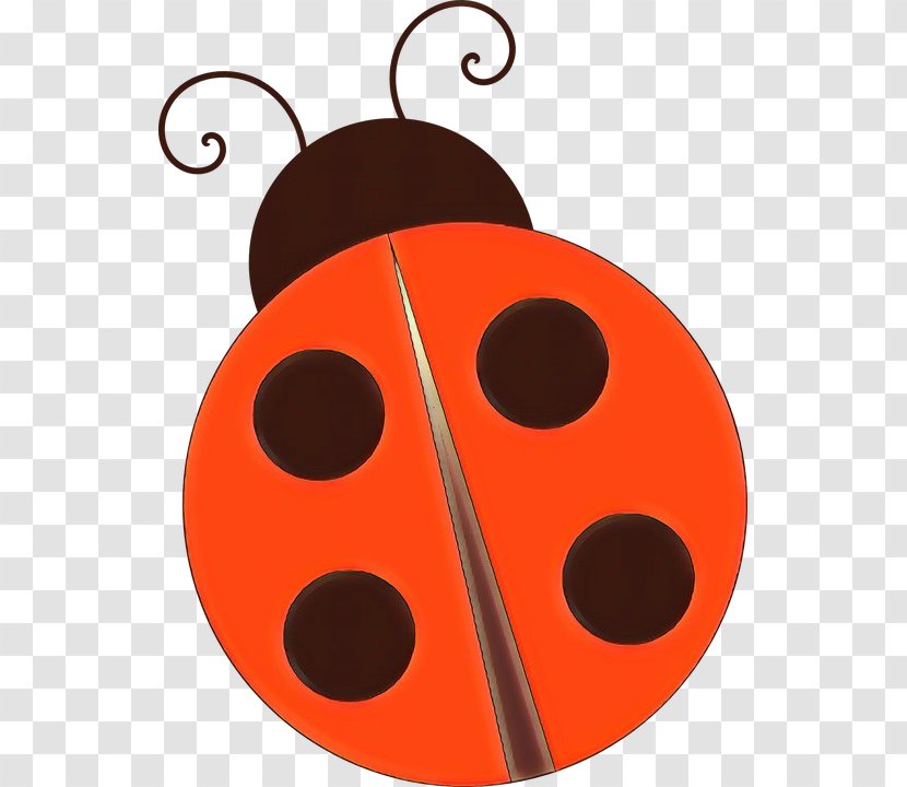 Birthday Party Background - Ladybird Beetle - Orange Bugs Life Transparent PNG