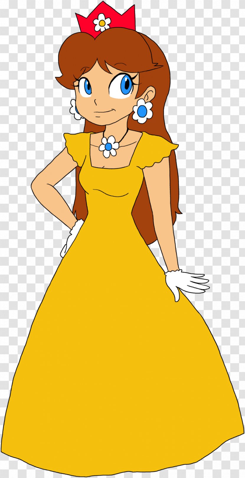 Mario Princess Daisy Peach Luigi - Watercolor - Prom Transparent PNG