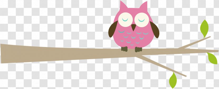 Owl Free Content Branch Tree Clip Art - Pink - Cliparts Transparent PNG