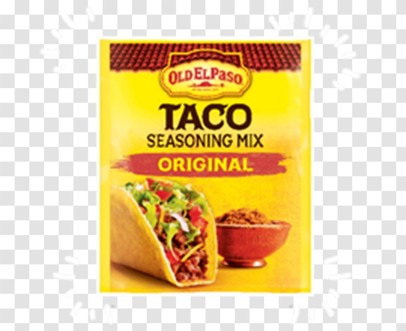Taco Old El Paso Spice Mix Seasoning - Recipe Transparent PNG