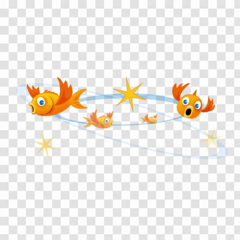 Cat Clip Art - Drawing - Fish And Yellow Stars Transparent PNG