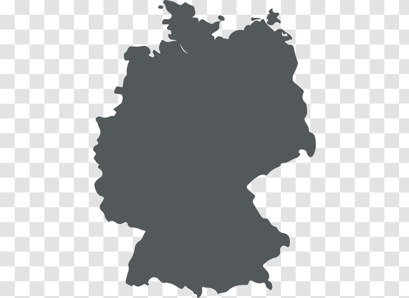 Germany Map Vector Graphics - Black Transparent PNG