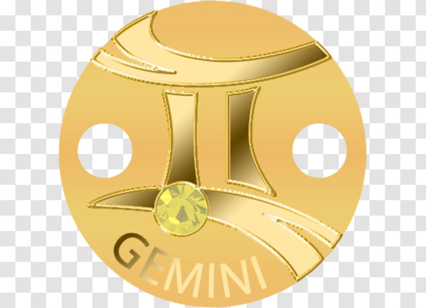 Material Circle - Yellow - Zodiac Sign Gemini Transparent PNG