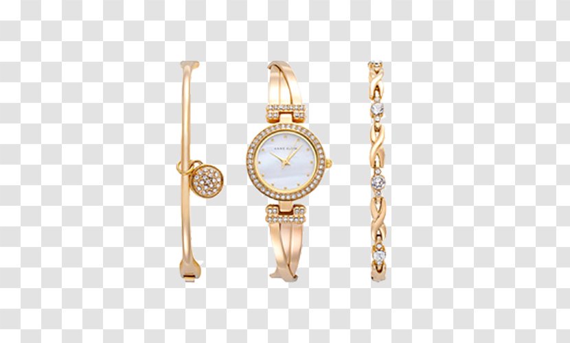 Watch Clock Anne Klein Bracelet Fashion - Swatch - Bangle Quartz Women's Transparent PNG
