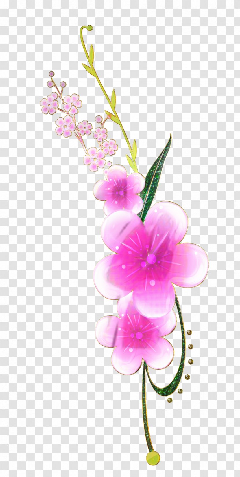 Bouquet Of Flowers Drawing - Pedicel - Cattleya Plant Stem Transparent PNG