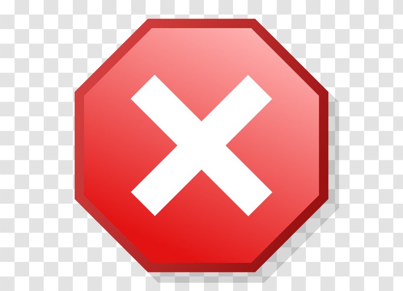 Check Mark Sign Cross Clip Art - Color - Delete Button Transparent PNG
