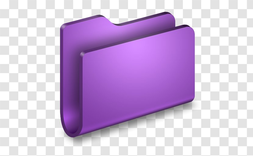Directory Macintosh ICO Icon - Purple - Folder Image Transparent PNG
