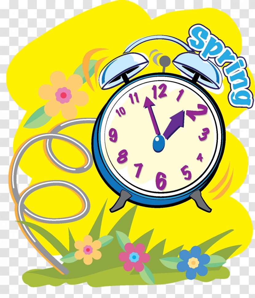Daylight Saving Time In The United States Clock Clip Art - Home Accessories - Spring Forward Transparent PNG