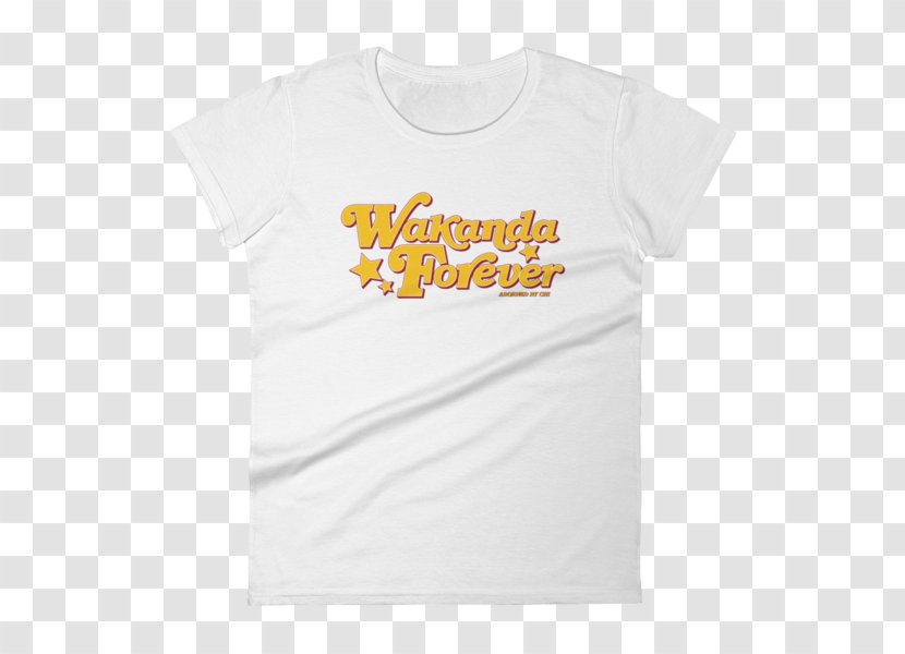 Printed T-shirt Sleeve Neckline - Unisex - Wakanda Forever Transparent PNG