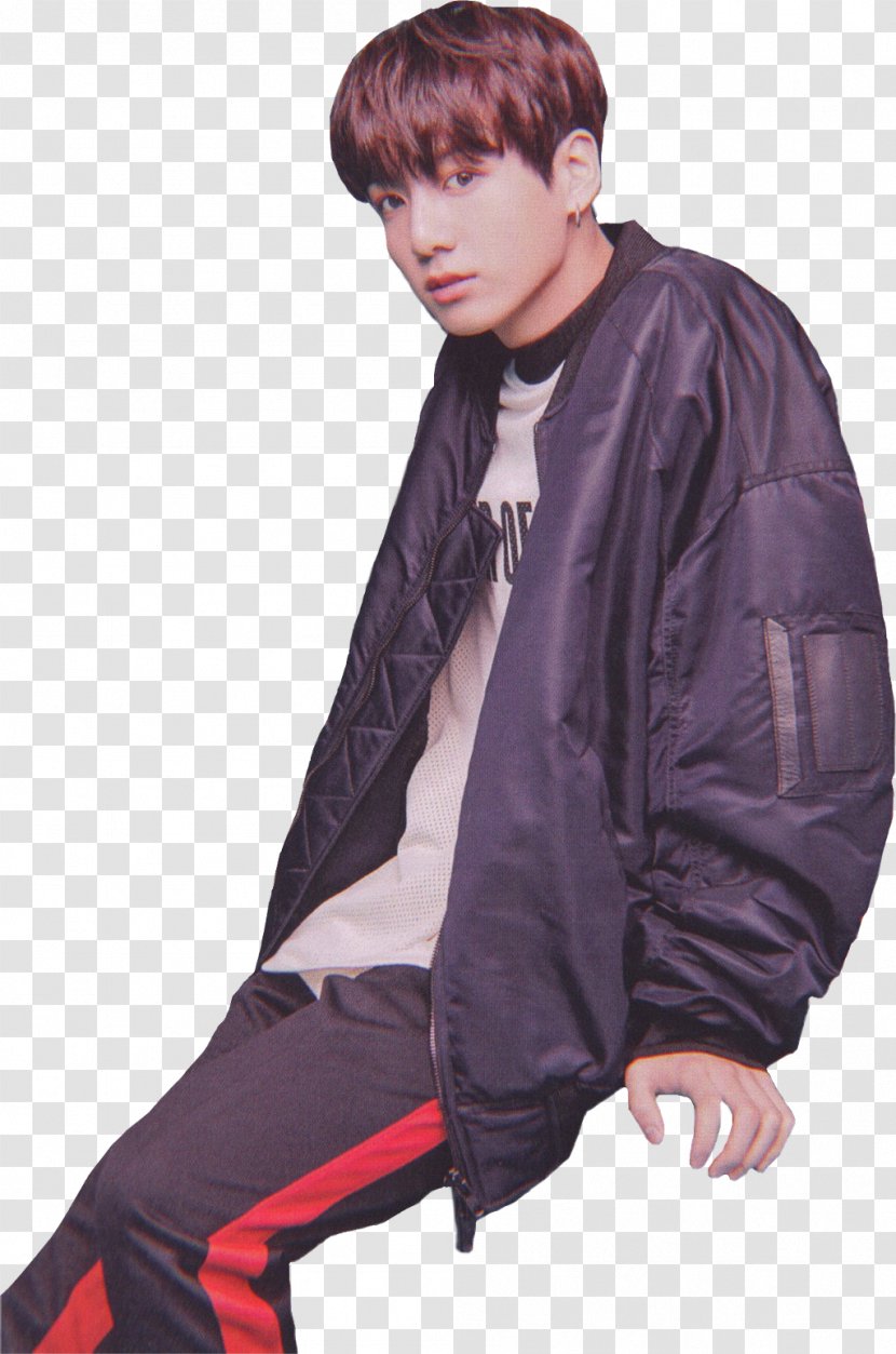 Jimin Spring Day - Leather Jacket - Magenta Denim Transparent PNG