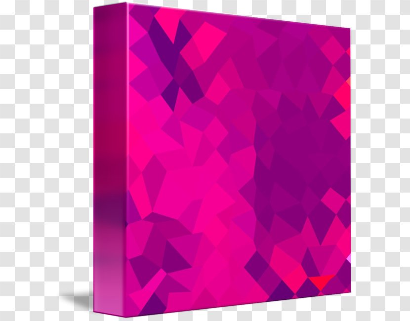 Magenta Purple Violet Maroon - Polygon Border Transparent PNG