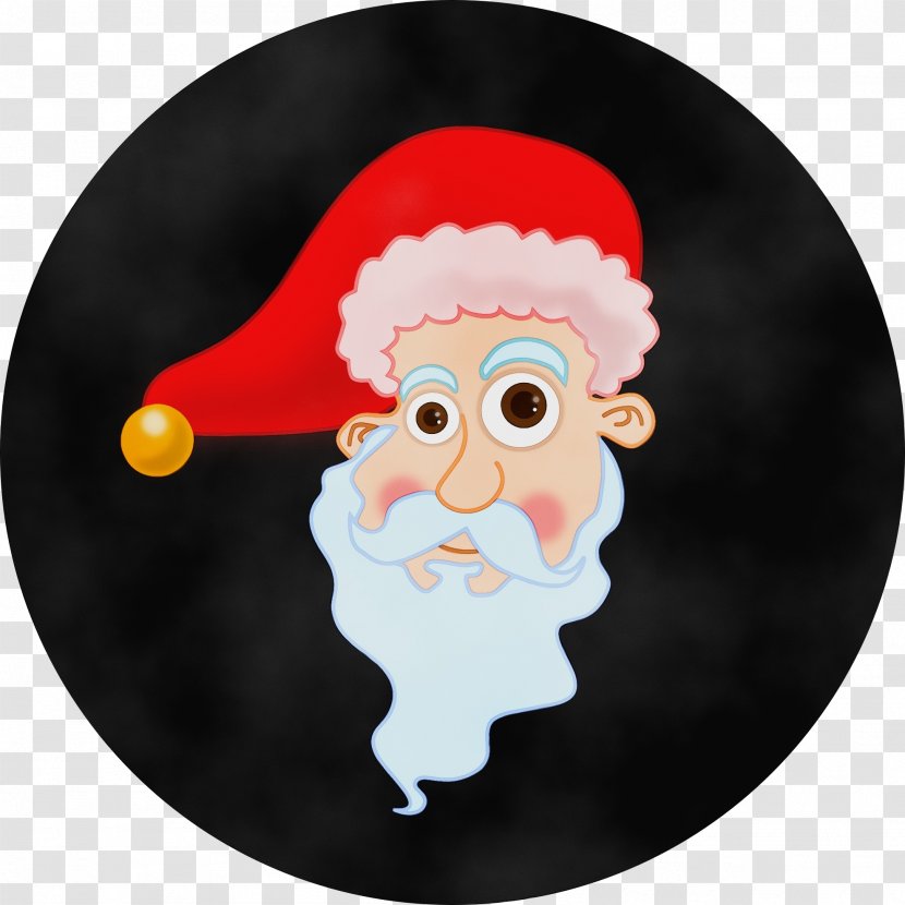 Santa Claus Drawing - Nose - Beard Facial Hair Transparent PNG