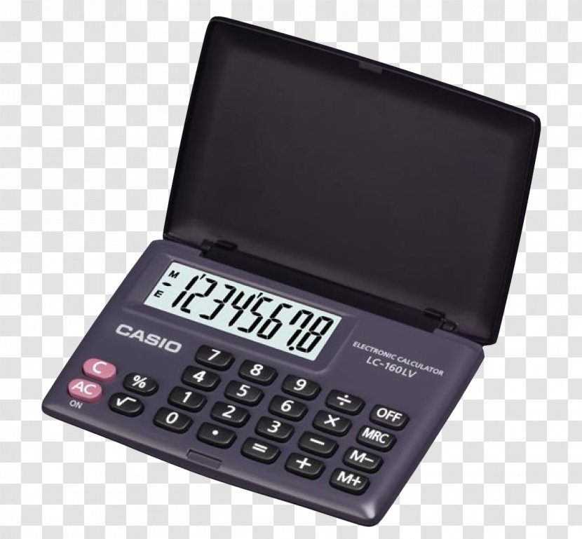 Solar-powered Calculator Numerical Digit Casio - Digital Transparent PNG