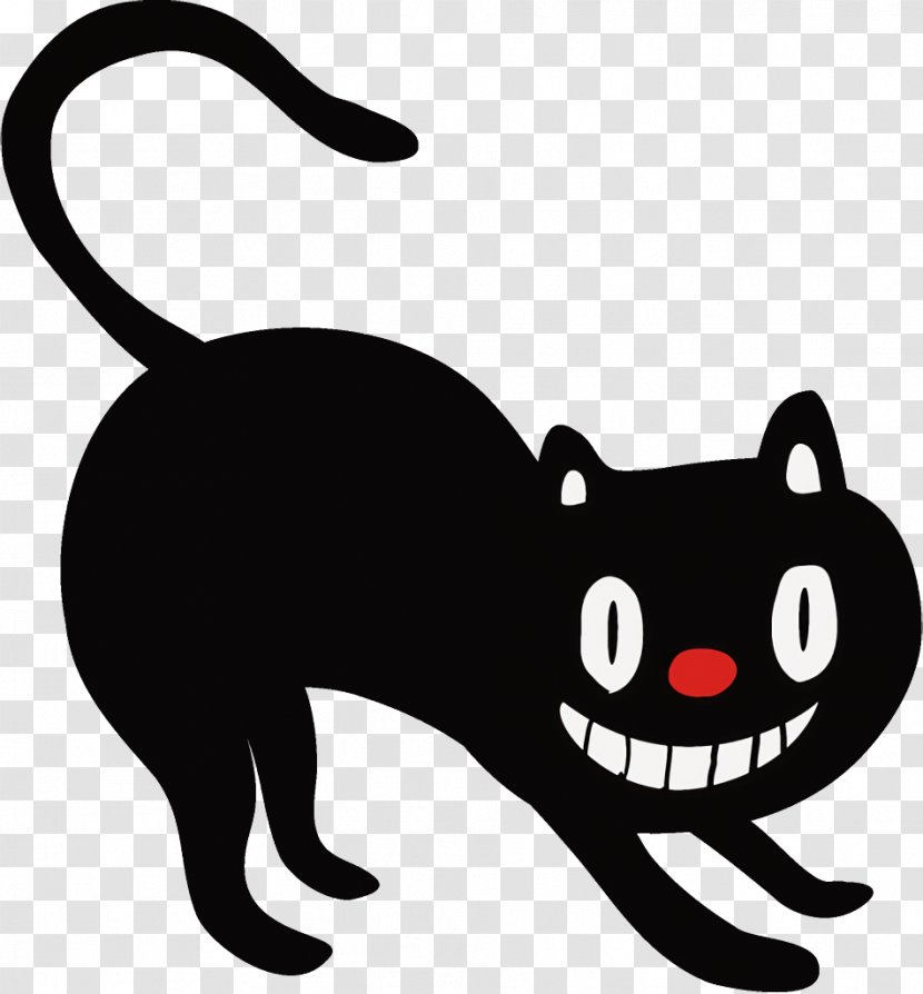 Black Cat Halloween - Whiskers - Nose Transparent PNG