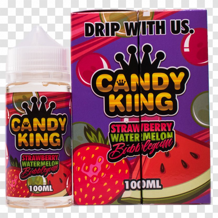 Juice Electronic Cigarette Aerosol And Liquid Bubble Gum Flavor Candy - Vapor - Strawberry Transparent PNG