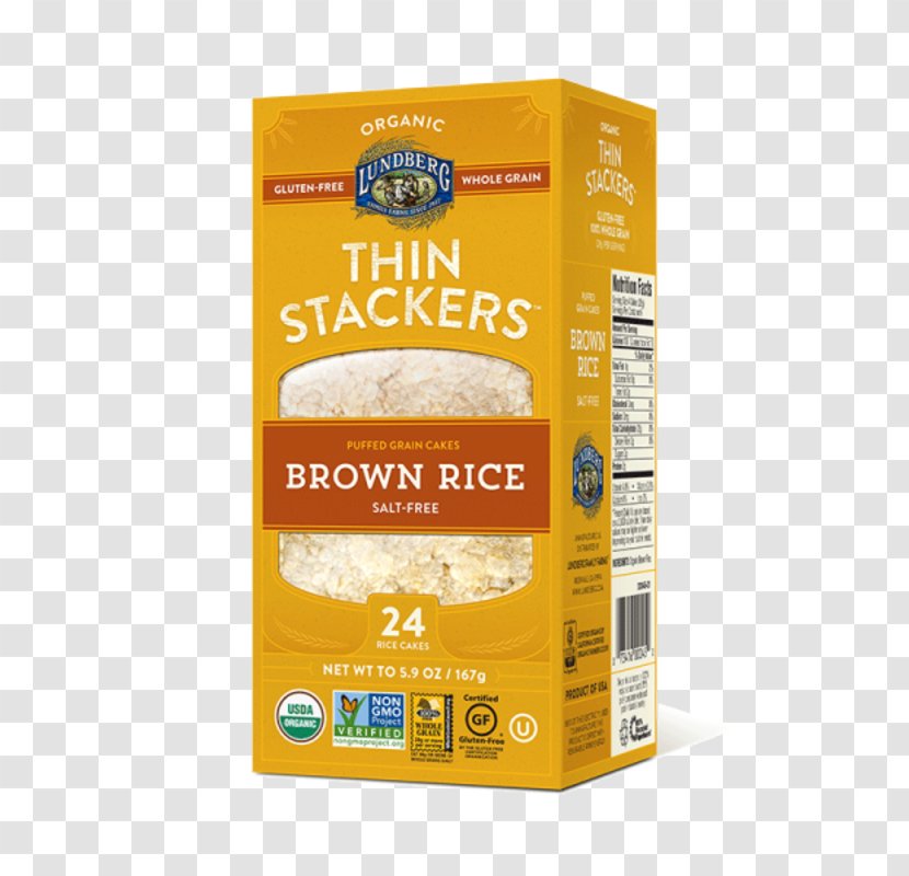 Lundberg Family Farms Rice Cake Snack Brown Transparent PNG