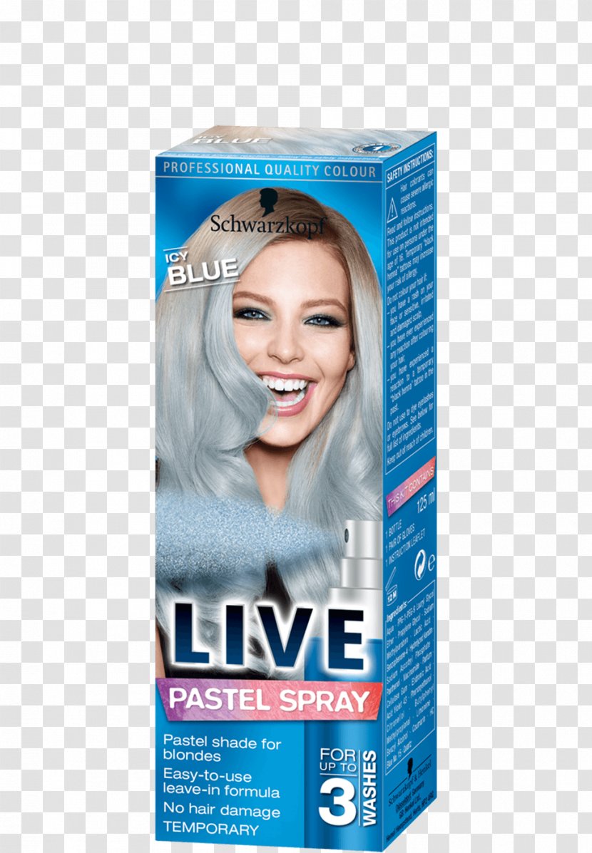 Hair Coloring Blue Pastel - Color Transparent PNG