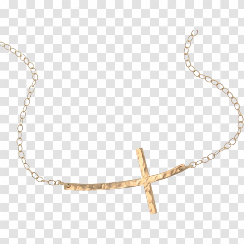Cross Necklace Gold-filled Jewelry - Chain Transparent PNG